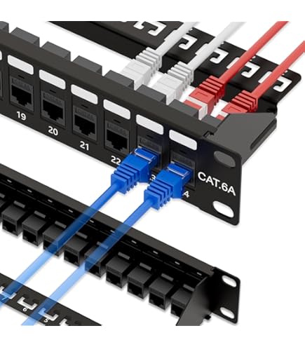 日本製線　パッチパネルキット　24ポートJJアダプタ付き　LANケーブルCAT6 Amazon.co.jp: Iwillink 24ポート RJ45 パッチパネル 1U スルー
